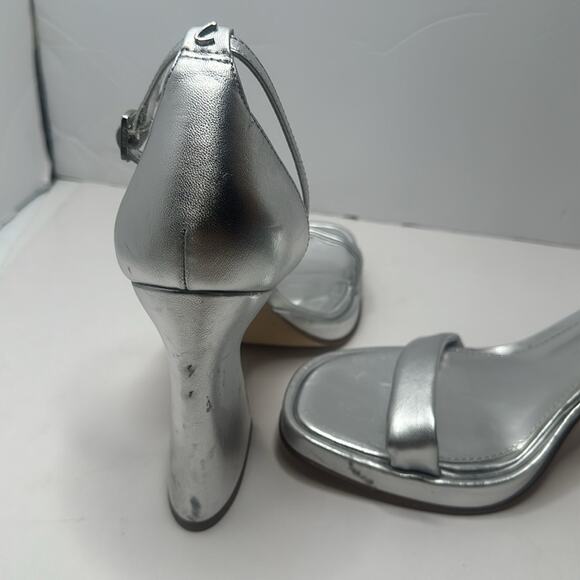 CIRCUS NY SAME EDELMAN “HOLMES” SILVER METALLIC ANKLE STRAP SANDAL 12 M NWT - Picture 14 of 16